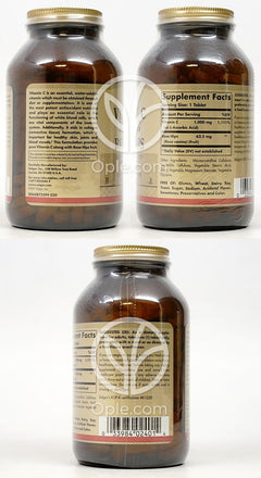 ソルガ_ビタミンC with ローズヒップ 1000mg、250タブレット