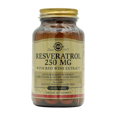 솔가_レスベラトロール250mg ウィズ レッドワインエキス、60ソフトジェル