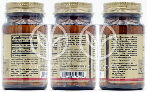 솔가_이스트 프리 셀레늄 100mcg, 100타블렛