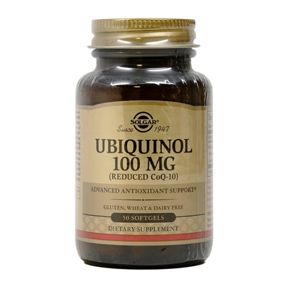 Solgar_ユビキノール (還元型コエンザイムQ10) 100mg、50ソフトジェル