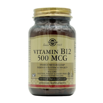 Solgar_ビタミンB12 500mcg、植物性カプセル250粒