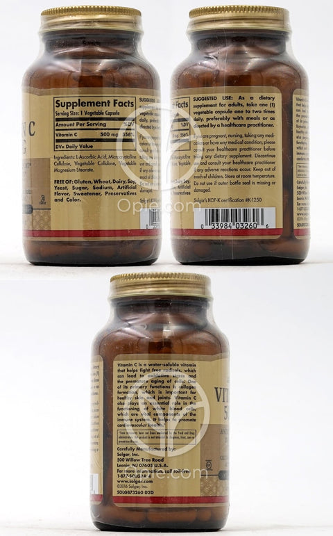 솔가_비타민 C 500mg, 100 베지캡슐
