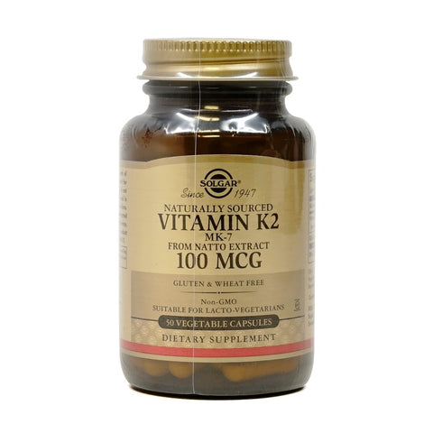 솔가_내추럴 비타민 K2 (MK-7) 100mcg, 50 베지캡슐
