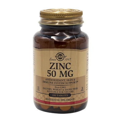 Solgar 亜鉛 50mg、100錠