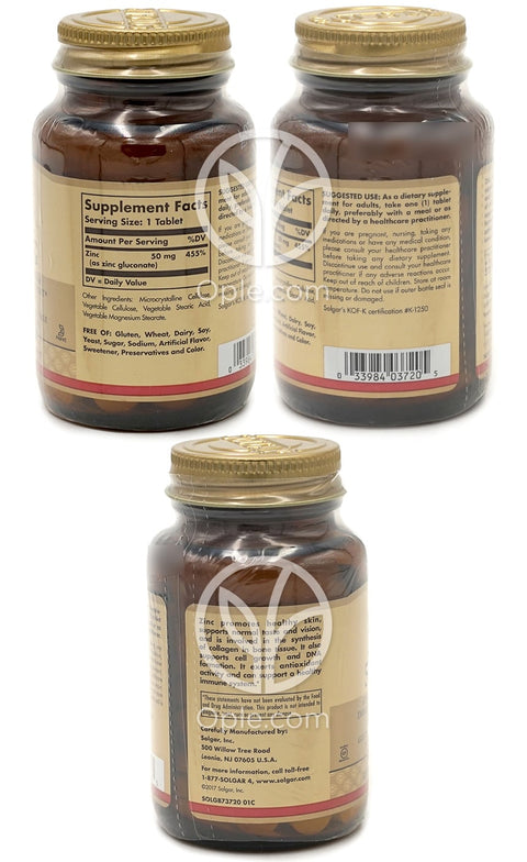 솔가_아연 50mg, 100타블렛