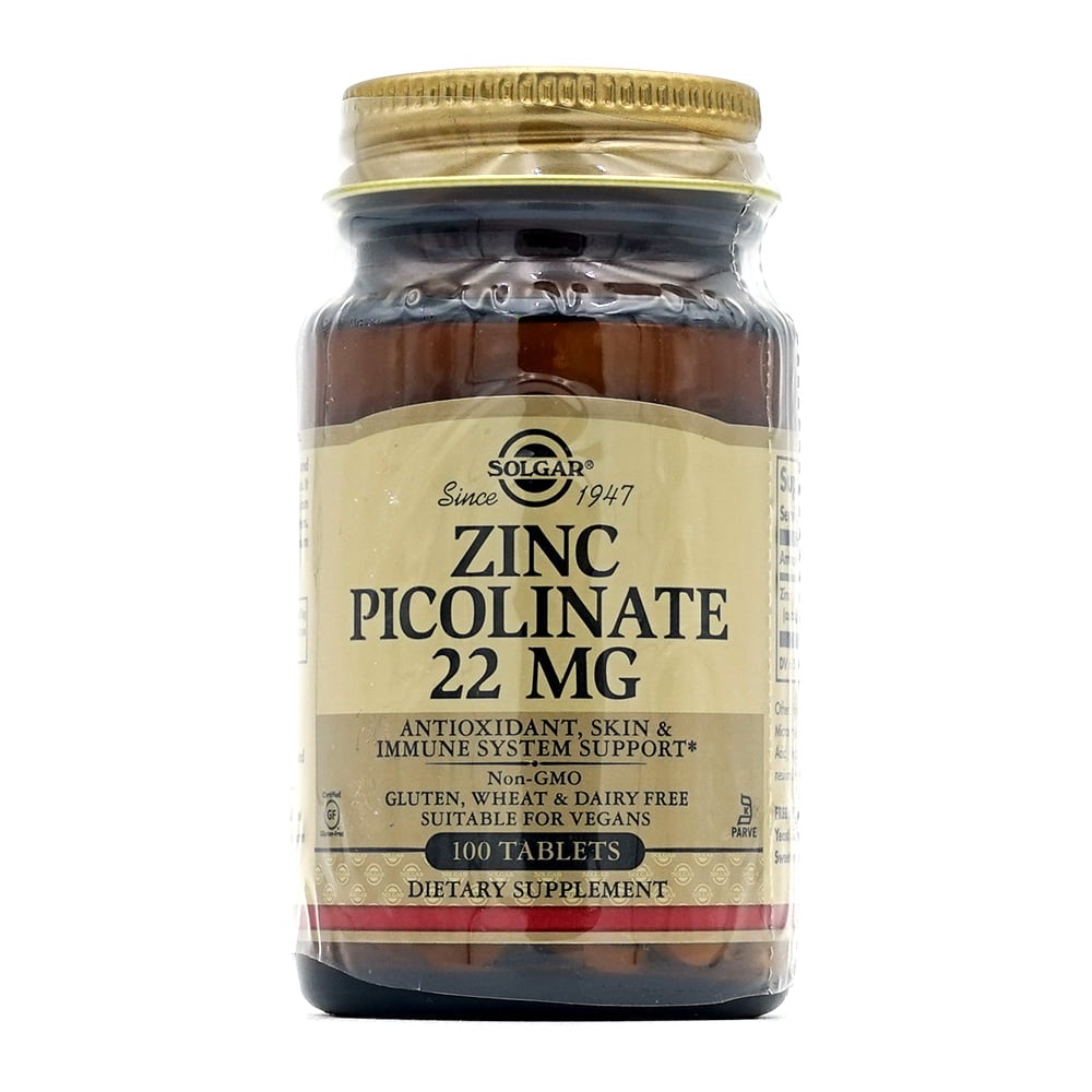 Solgar_亜鉛ピコリネート 22mg、100錠