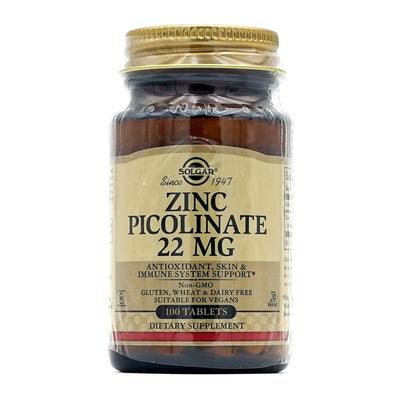 Solgar_亜鉛ピコリネート 22mg、100錠
