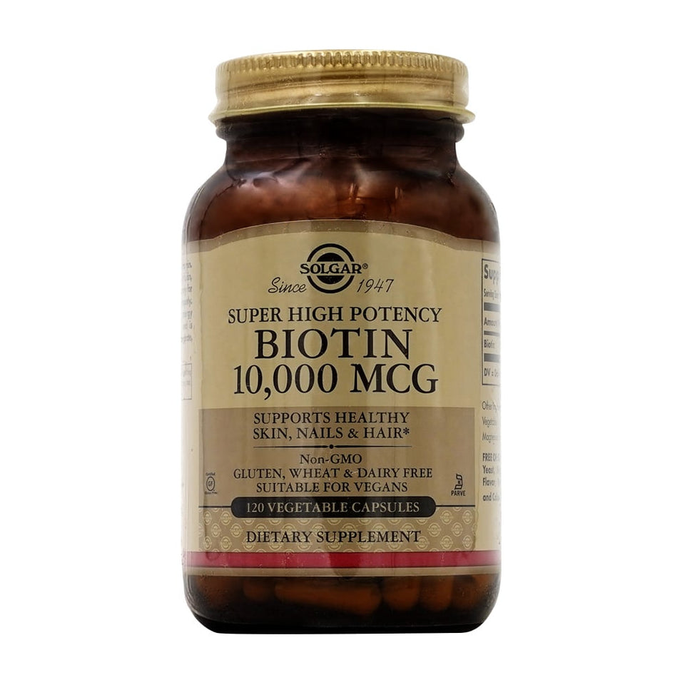 솔가_슈퍼 하이 포텐시 비오틴 10000mg, 120 베지캡슐