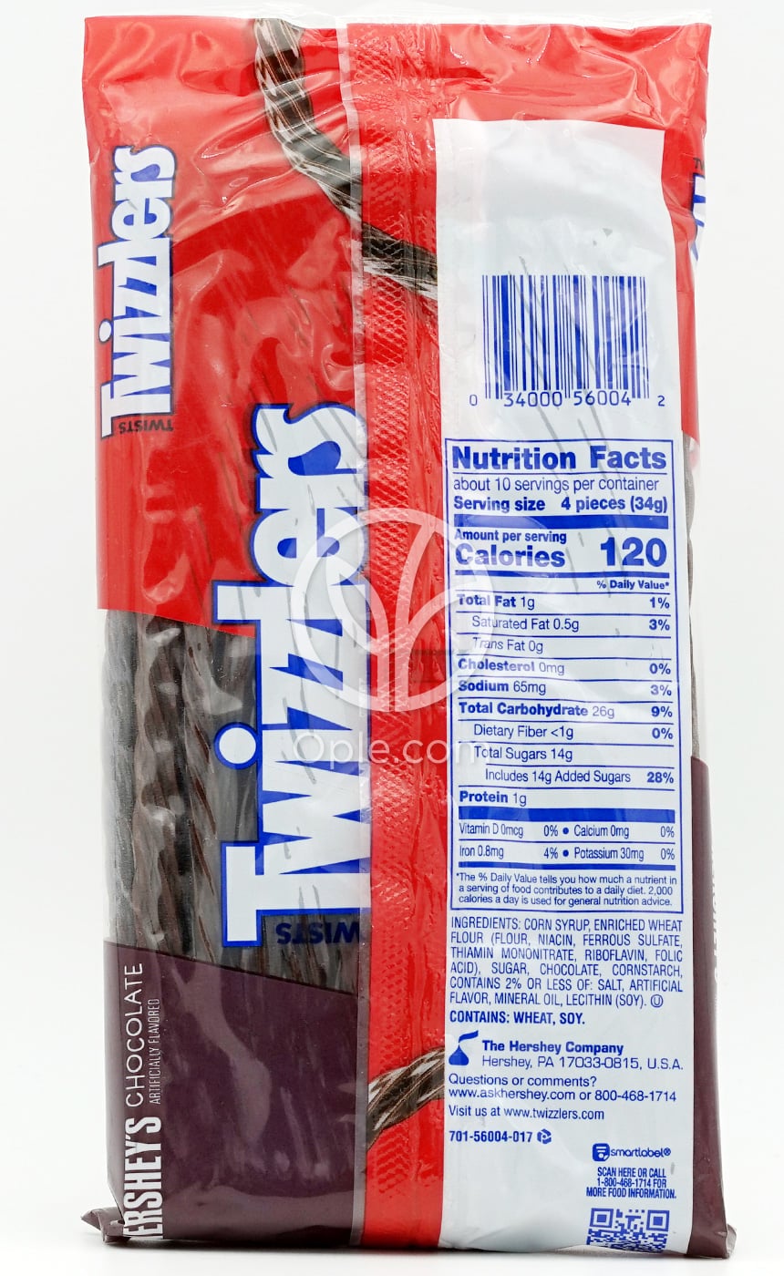Twizzlers Twists ハーシーズ チョコレート風味 12oz — 후면