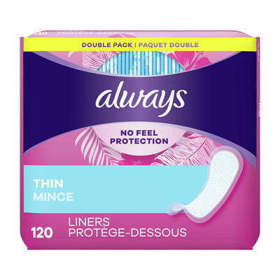 Always デイリーライナー 薄型 2パック、120枚