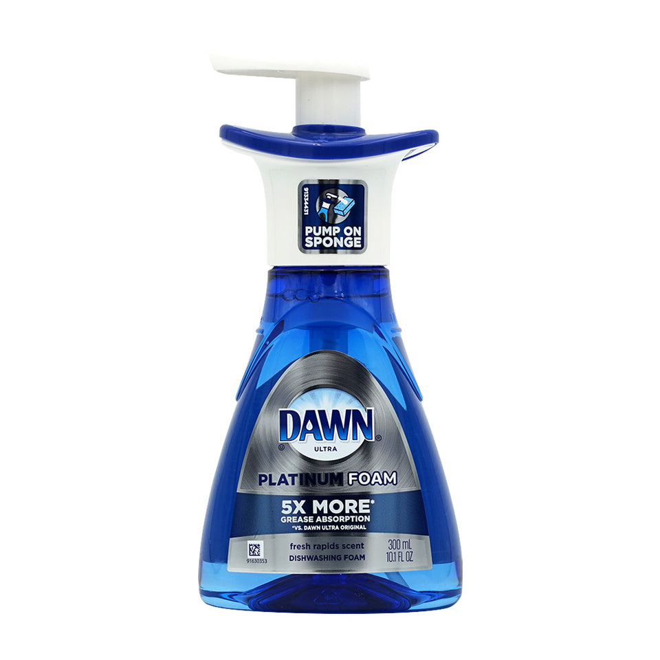 Dawn Platinum Foam Dishwashing Foam Fresh Rapid Scent, 300ml