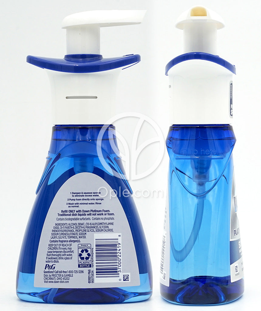 던_플래티넘 폼 디시워싱 폼 프레쉬 래피드 향, 300ml — 후면
