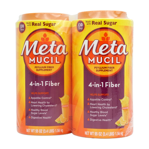 メタムシル 4in1 ファイバーパウダー オレンジ (1.56kg X 2パック), 1セット