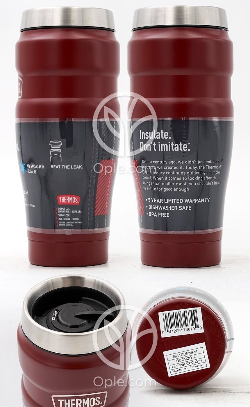 サーモス_ステンレスキング真空断熱タンブラー ラステックレッド、470ml — 후면