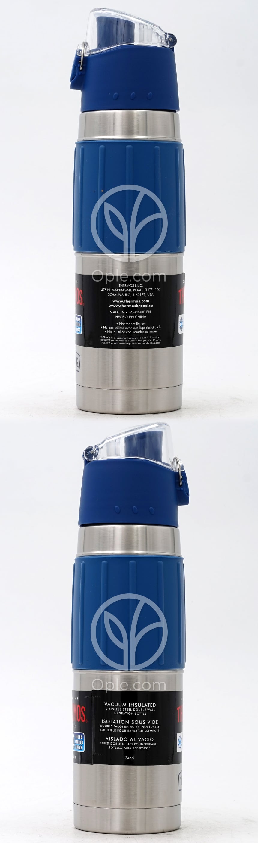 サーモス_真空断熱ステンレスボトル（ハイドレーションボトル、スレートブルー、530ml） — 후면