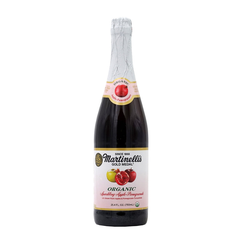 マルティネリ_ゴールドメダルオーガニックスパークリングアップルザクロ 750ml