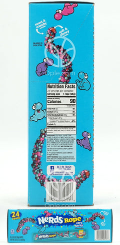 Nerds Candy Rope Very Berry,  24 Ropes