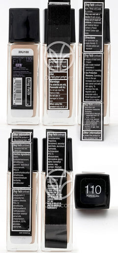 메이블린뉴욕_핏 미 듀이+스무스 파운데이션 110 포슬린 선스크린 SPF 18, 30ml