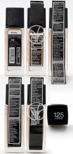 메이블린뉴욕_핏 미 듀이+스무스 파운데이션 125 누드 베이지 선스크린 SPF 18, 30ml