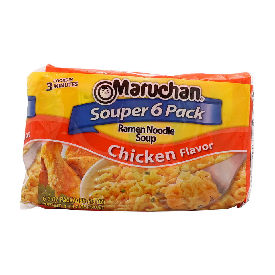 マルチャン_ラーメンヌードルスープチキン味、6個パック