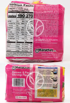 Ramen Noodle Soup Shrimp Flavor,  6 Pack