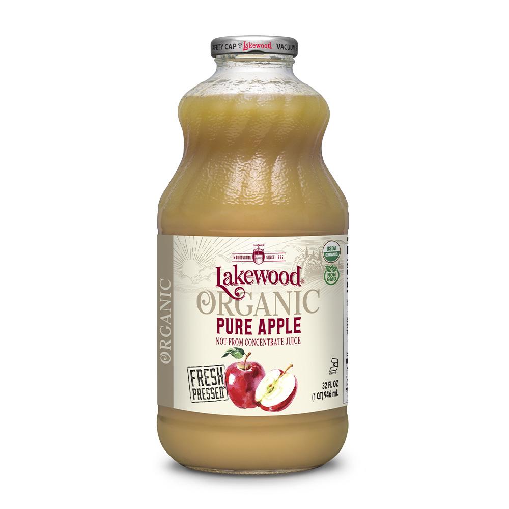 レイクウッド_オーガニックピュアアップルジュース、946ml