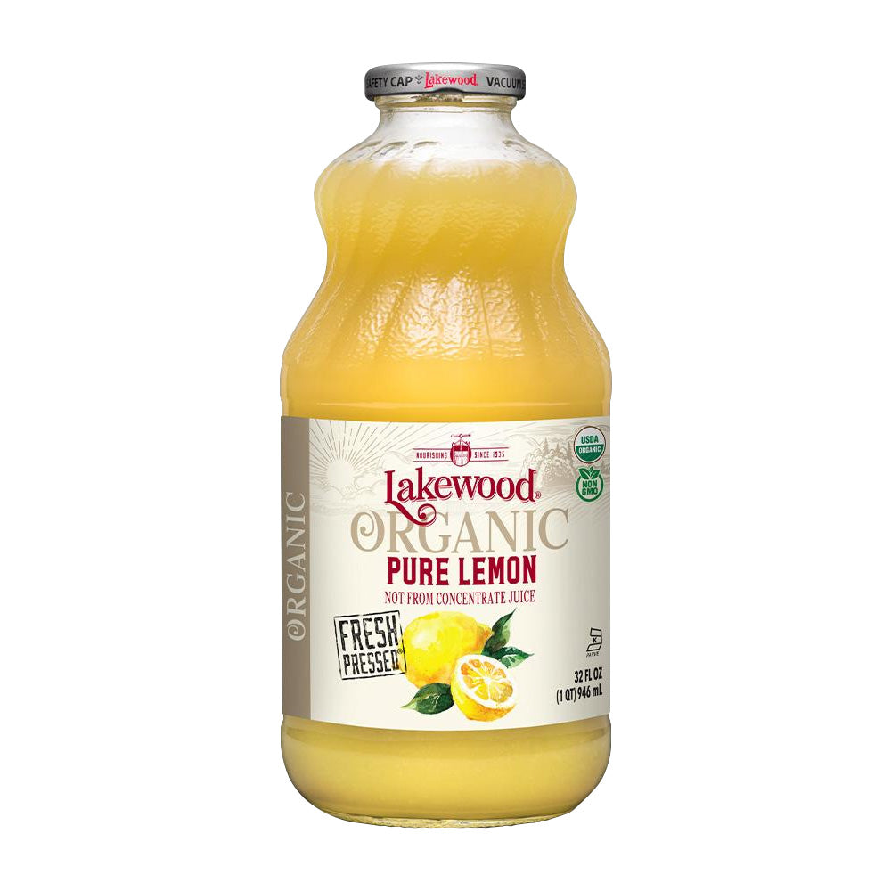 レイクウッド_オーガニックピュアレモンジュース、946ml