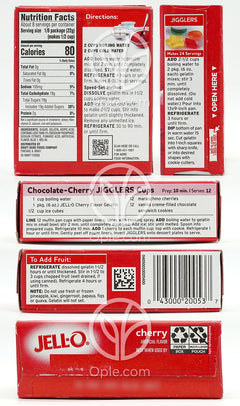 Jell-O Gelatin Dessert Cherry,  6 oz