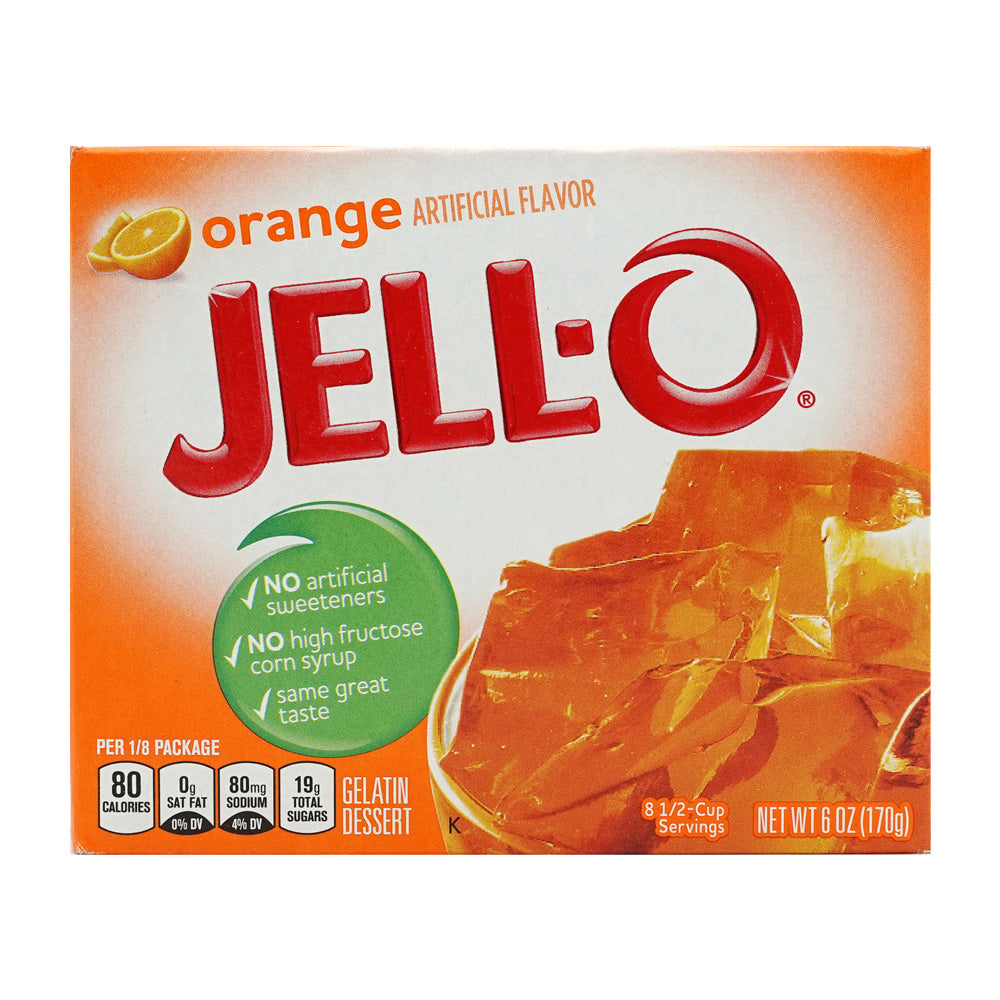 Jell-O ゼラチンデザート オレンジ、6 oz