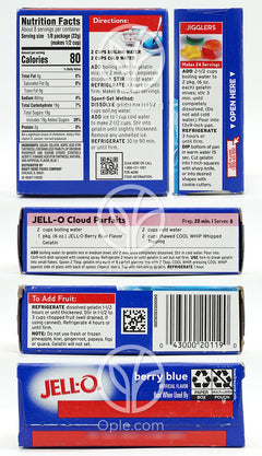 크래프트푸드_젤로 젤라틴 디저트 베리 블루, 170g