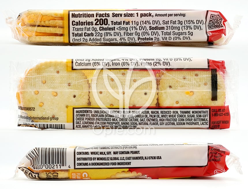 ナビスコ_リッツチーズクラッカーサンド、38g — 후면