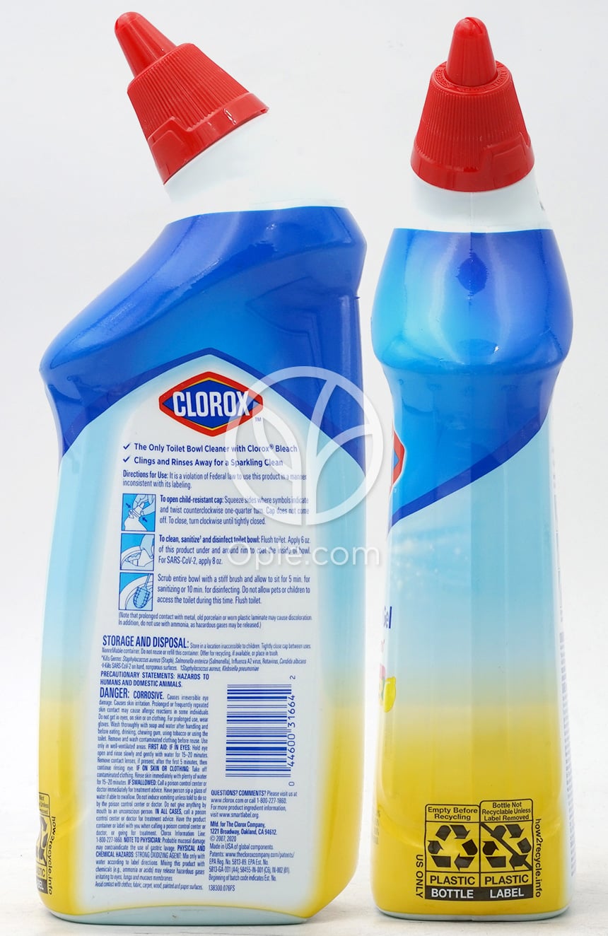 トイレボウルクリーナー 密着漂白ジェル クリスプレモン 709mL — 후면