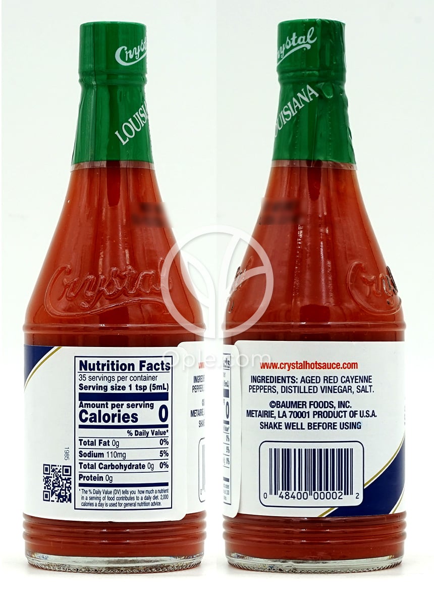ルイジアナ ピュアクリスタル ホットソース、6fl oz — 후면
