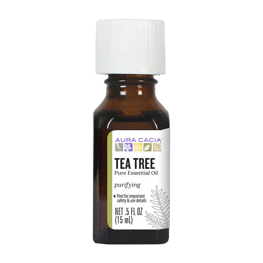 オーラカシア_ピュアエッセンシャルオイル ティーツリー、15ml