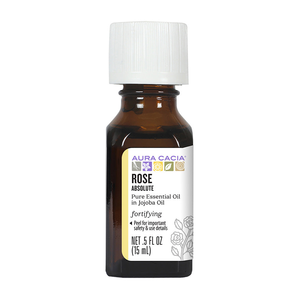 オーラカシア_ピュアエッセンシャルオイル イン ホホバオイル ローズアブソリュート、15ml