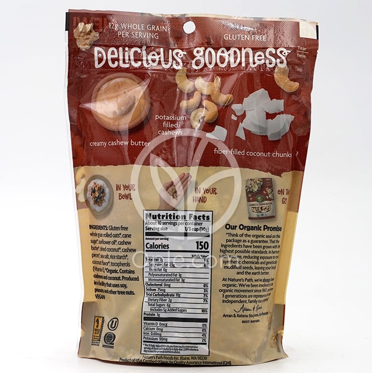 Coconut & Cashew Butter Crunchy Granola  11 oz — 후면