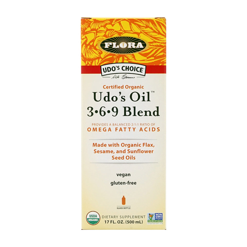 Udos Choice Certified Organic Udos Oil 3-6-9 Blend Liquid,  17 fl oz