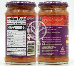 Tikka Masala Spicy Curry Simmer Sauce Hot Spicy,  15 oz