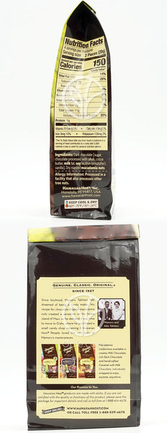 AlohaMacs Dark Chocolate,  4 oz