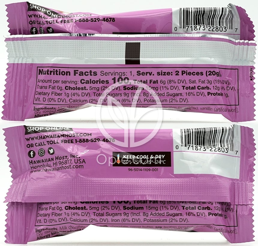 MacNut Crunch 2 Pieces,  0.7 oz — 후면