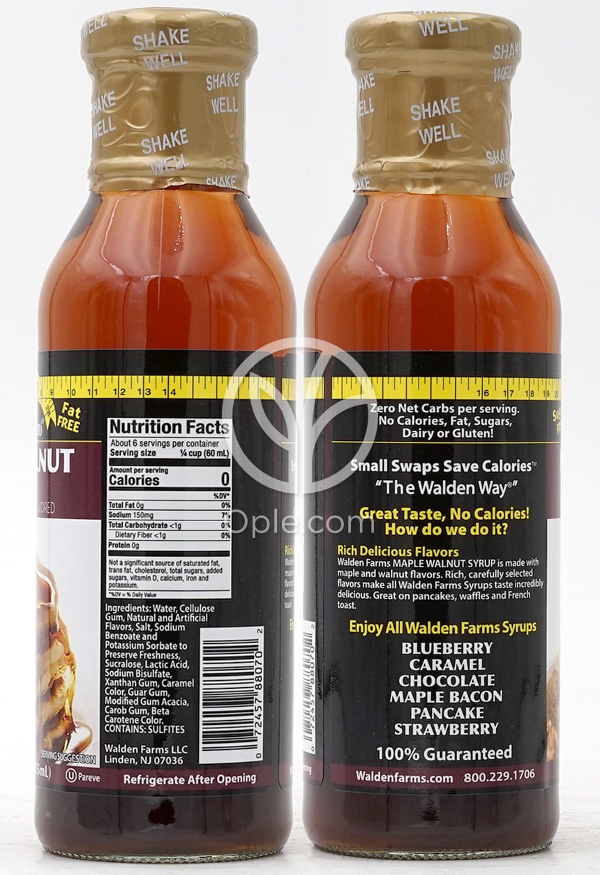 ウェルダンファームス_メープルウォールナッツシロップ 355ml — 후면