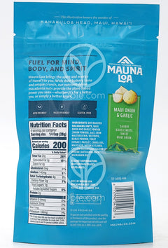 Dry Roasted Macadamias, Maui Onion & Garlic  4 oz