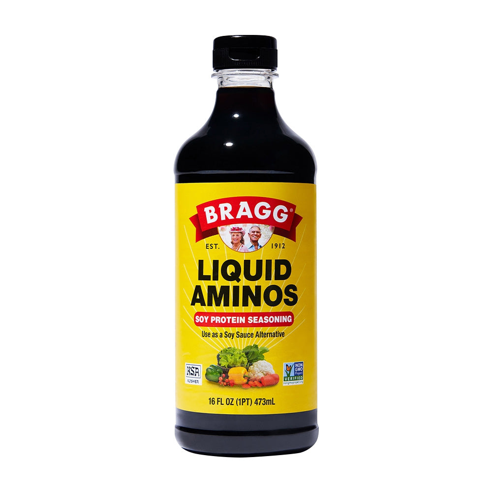 ブラグ_リキッドアミノ大豆プロテイン醤油調味料, 473ml
