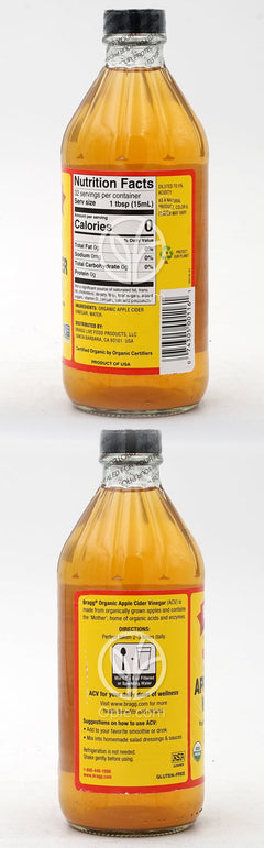 ブラッグ_オーガニック アップルサイダービネガー, 473ml
