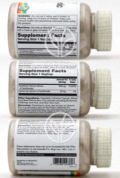 Pantothenic Acid 500 mg, 100 VegCaps