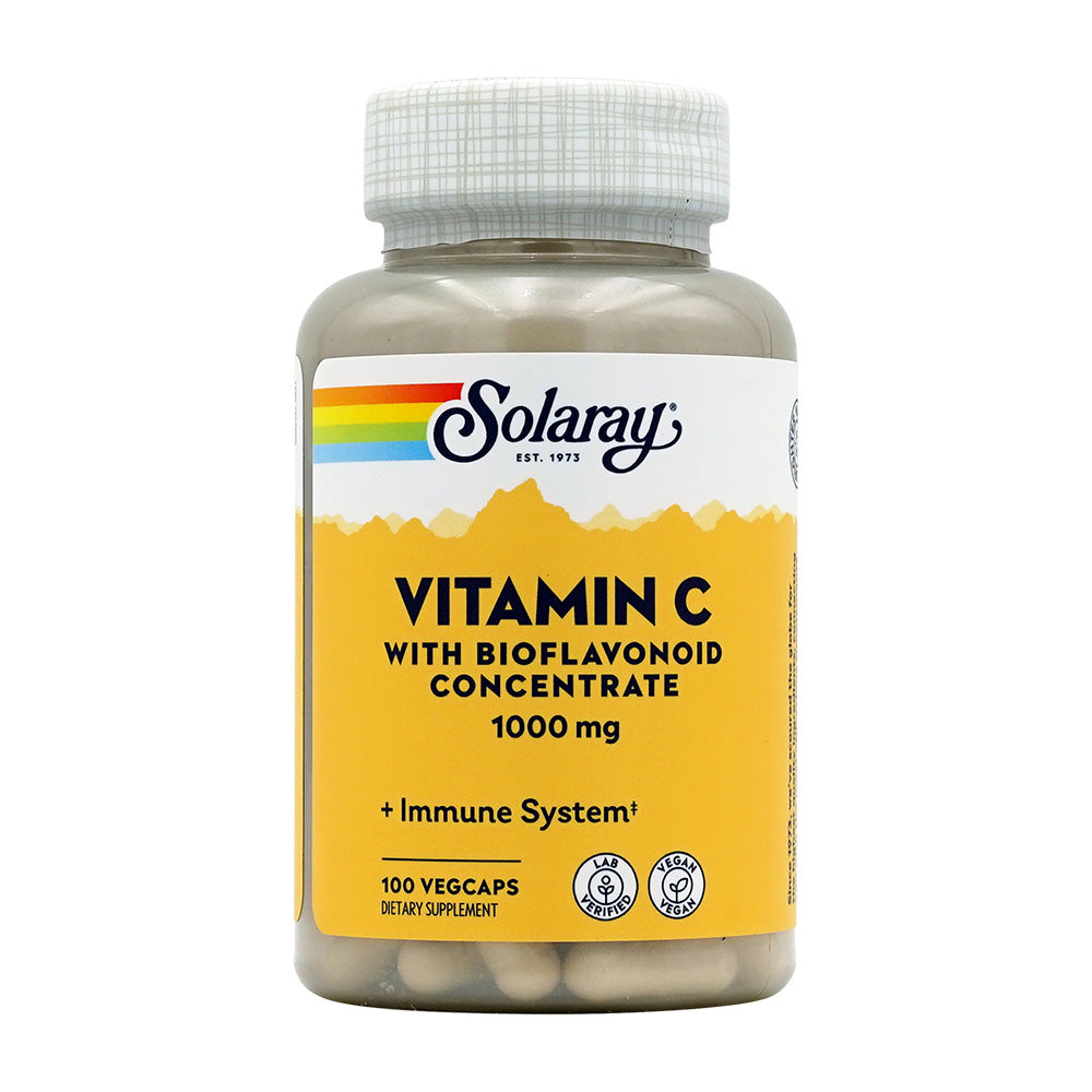 SOLARAY ビタミンC 1000mg with バイオフラボノイドコンセントレート、ベジカプセル100粒