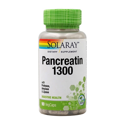 Solaray Pancreatin 1300、90ベジカプセル