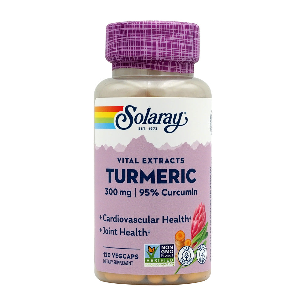 Solaray バイタルエキス ターメリック 300mg、120ベジカプセル