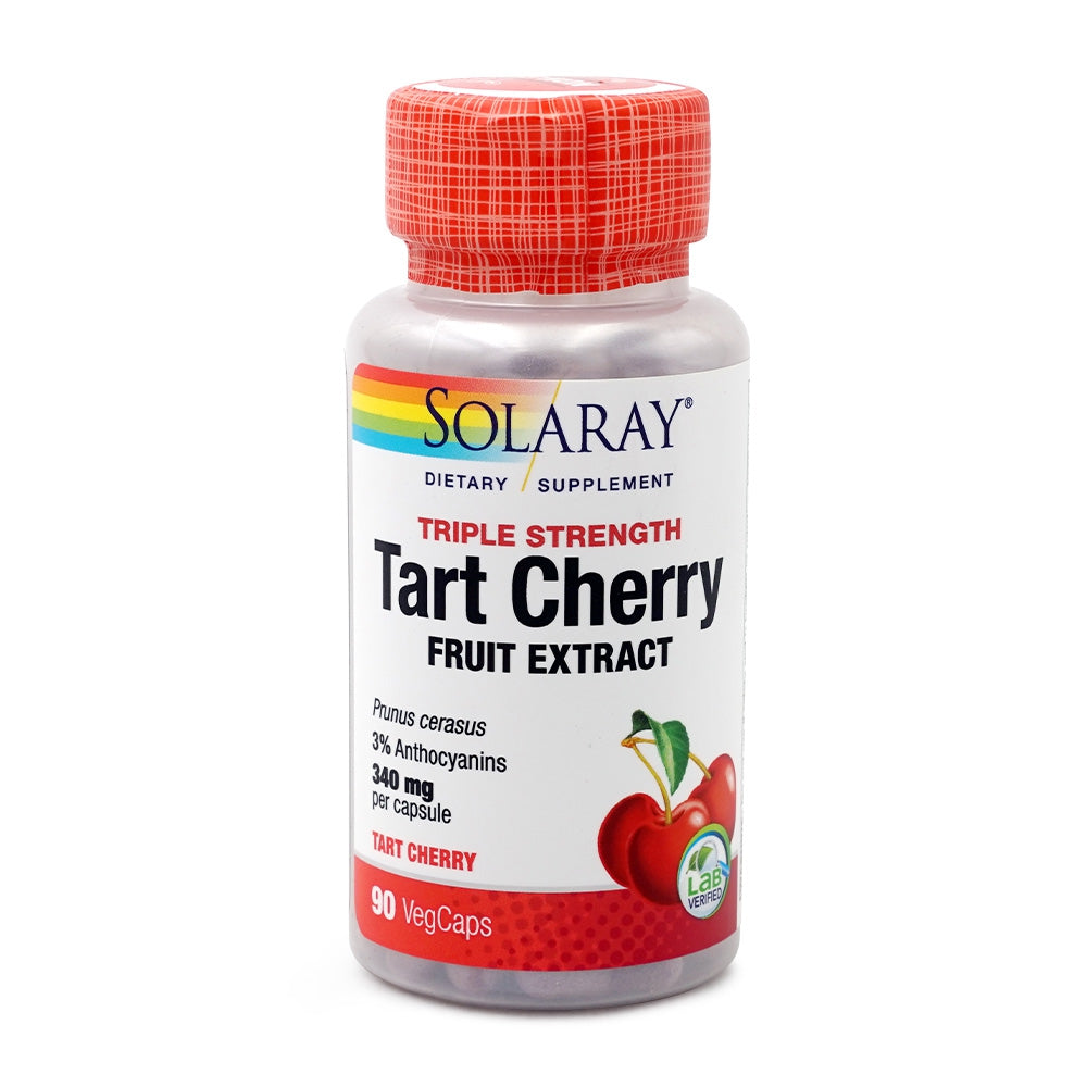 Solaray トリプルストレングス タートチェリーフルーツエキス 340mg、90ベジカプセル