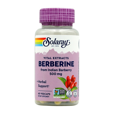 Solaray_バイタルエキス ベルベリン インディアンバーベリー由来 500mg、ベジカプセル60粒